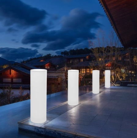 Светильник Цилиндр 16х36 питание от 220, RGB